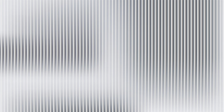 Monochrome waves with transparent vertical overlays and soft opacity shifts. Abstract, minimal, and textured distorted glass effect in a gray palette. Vector illustration for futuristic design.