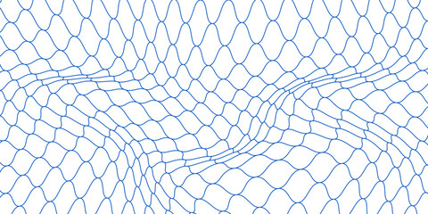 Fishing or netball. Repeating hexagon pattern. Black wired mesh texture isolated on a white background. Metallic or fabric fence, cage or lattice structure. Vector graphic illustration. © Haikal