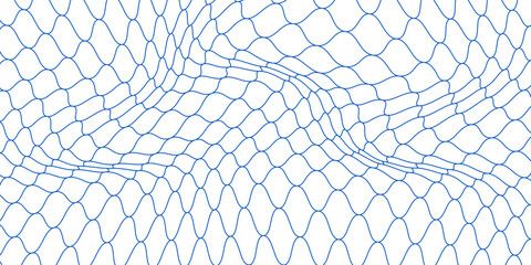 Fishing or netball. Repeating hexagon pattern. Black wired mesh texture isolated on a white background. Metallic or fabric fence, cage or lattice structure. Vector graphic illustration. © Haikal