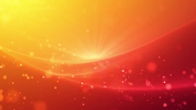 Vibrant orange and red gradient background with sparkling particles and glowing lines, perfect for creative designs