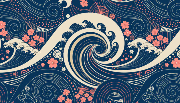 abstract seamless pattern with circles