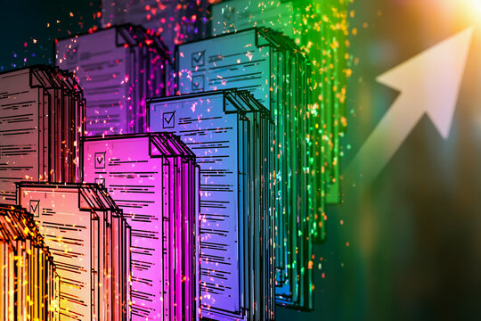 プロジェクトの進捗管理と成功へのロードマップを描いたビジネスバックグラウンド
