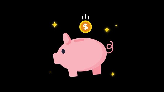 piggy bank animation