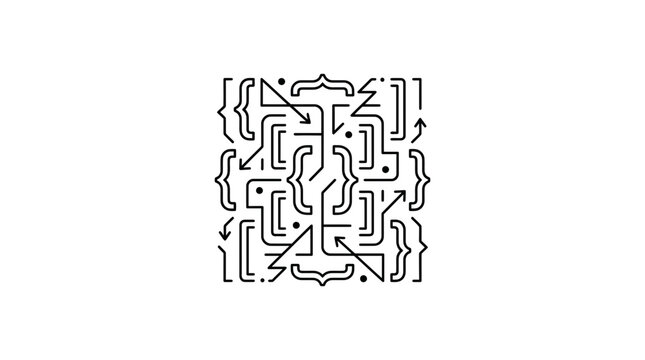 Abstract programming brackets and syntax pattern design.