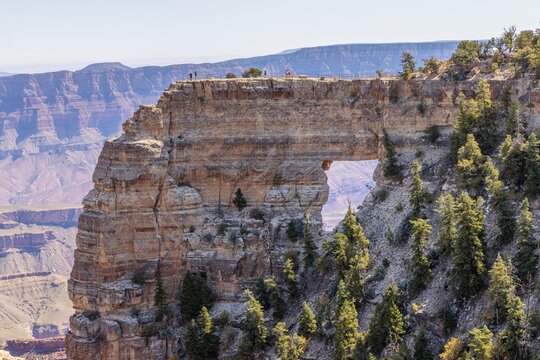 Angels Window rock formation at the North Rim of the Grand Canyon in Northern Arizona, USA