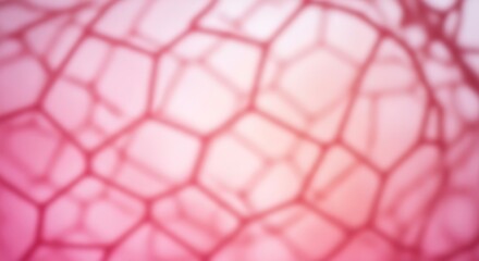 Naklejka premium Close up of pink hexagonal patterned fabric texture.