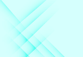 Fototapeta premium Turquoise abstract geometric vector background with diagonal ribbon and diamond pattern