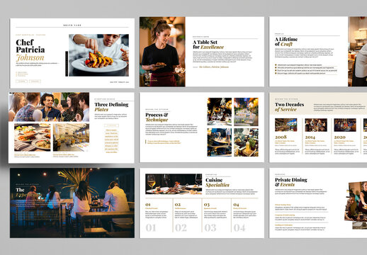Culinary Portfolio Presentation Template