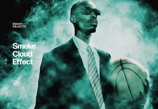 Smoke Cloud Photo Effect For Poster And Social Media Design