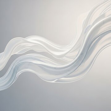 Close-up of smooth white fabric with subtle wrinkles and folds.