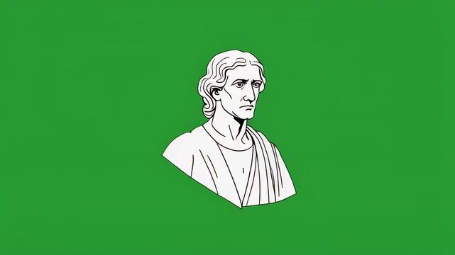 woman speaking in sign language with green background