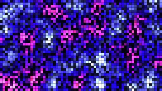 Dynamic pixelated gradient motion pattern, a vibrant digital abstract texture background