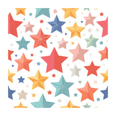Fototapeta premium Geometric star pattern vector design