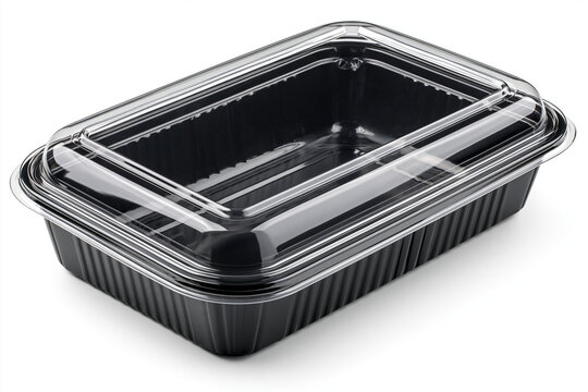 Empty Sushi Tray Isolated on White Background