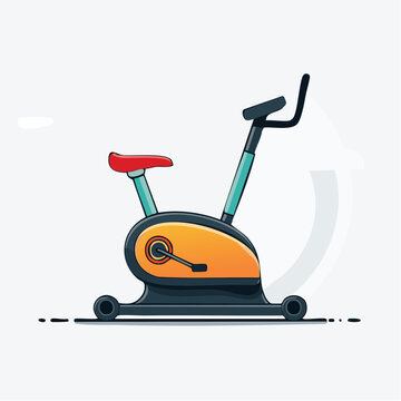 Stationary Exercise Bike Illustration