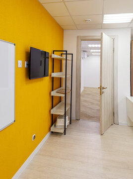 Modern classroom interior in a children&rsquo;s educational center, ready for learning and development.