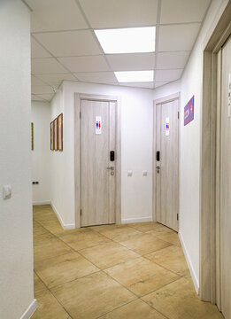 Modern classroom interior in a children&rsquo;s educational center, ready for learning and development.