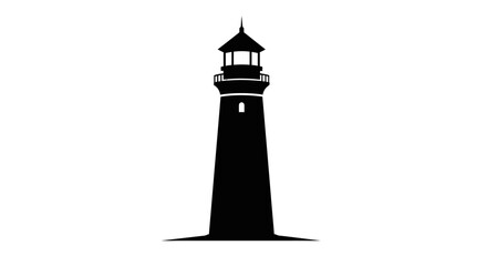 Lighthouse Tower Silhouette Sea Navigation. © heri