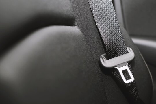 seat safety belt in car for safety before driving on the road. concept transport travel.	