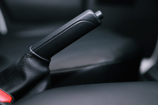 handbrake Manual helps your car to stop while parked without having to keep your foot on the brake pedal. concept transport travel.