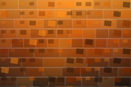 Seamless geometric brick pattern in warm tones