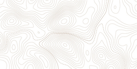 Topographic line contour map background, geographic grid map.Abstract lines background. Contour maps topo contour map on white background, Contour maps. Topo contour paper map design. © MDSOHEL