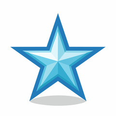 Obraz premium Blue Star Icon