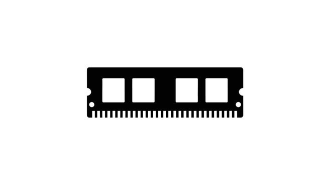 Close-up of computer RAM module.