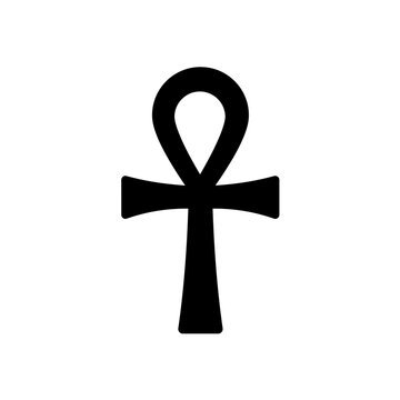 Ankh symbol of life, vector icon