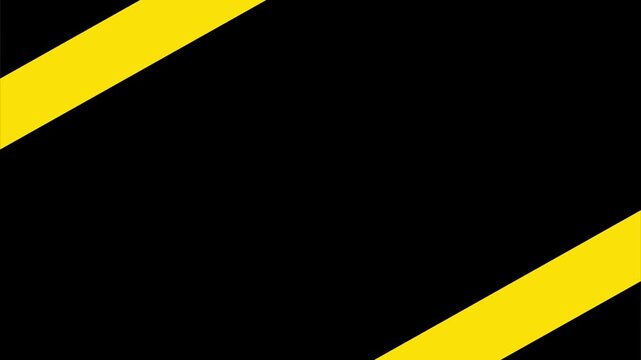 yellow hazard stripes animation
