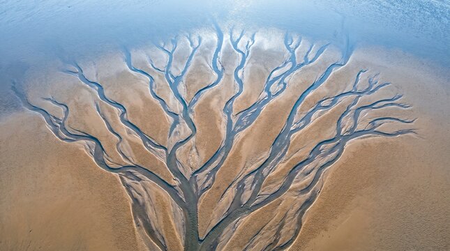 Rivar branch in drone shot