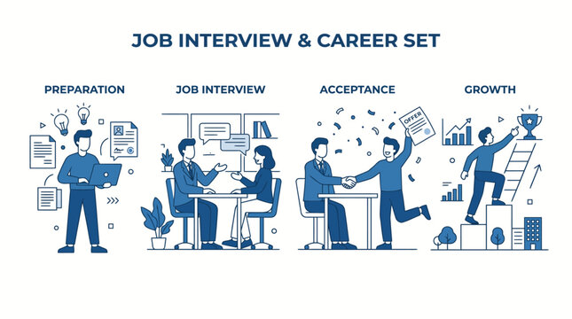Business People in Job Interview Process.