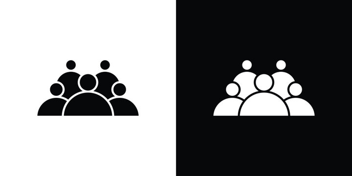 Group icon symbols clipart flat designs