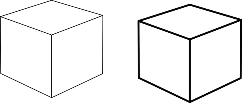 Two isometric cubes