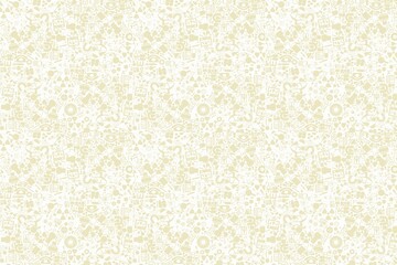 Yellow Floral Pattern Background Texture © Asif Creations