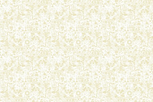 Yellow Floral Pattern Background Texture