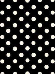 seamless blak white polka dots pattern © Lalaland Palette