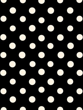 seamless blak white polka dots pattern