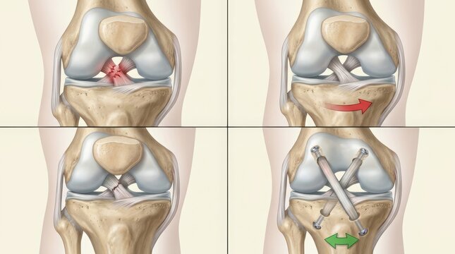 Understanding knee joint anatomy and injury mechanisms in clear visuals