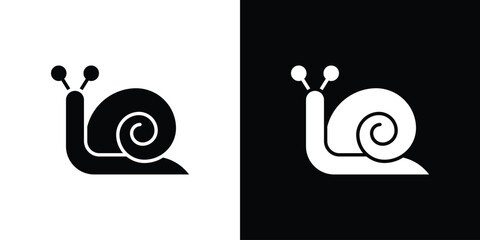Snail icon symbols clipart flat designs © Xevier