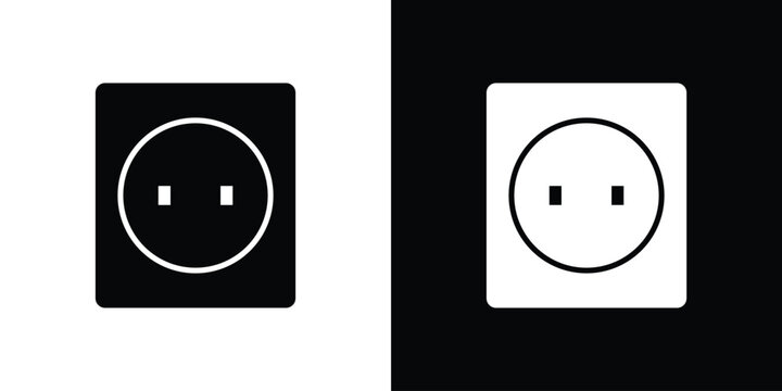 Socket icon symbols clipart flat designs