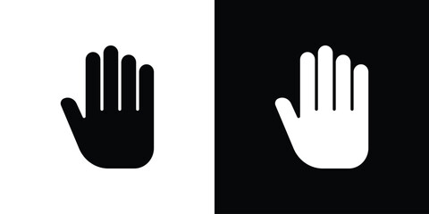 Obraz premium Stop icon symbols clipart flat designs