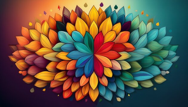concept of diversity abstract rendered generative ai