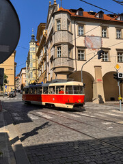 Fototapeta premium tram on the street