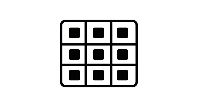 Black and white cube grid pattern.