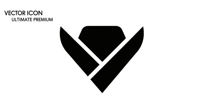 Black and white diamond shape icon.