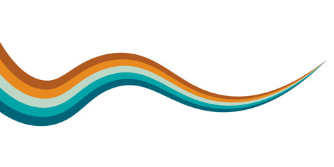 Obraz premium Abstract Gradient Color Swirl Shapes. Vector Graphics with Wavy Lines in Rainbow Colors. Colorful Liquid Wave Pattern. Squiggly Design Elements.