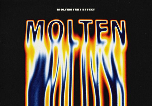 Molten Text Effect For Logo And Poster Typography