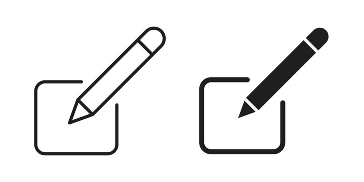 Register icon for mobile application, button and website design.