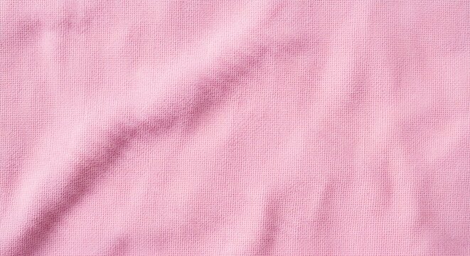 Soft pink textile fabric material featuring gentle waves and natural folds creating a comforting surface